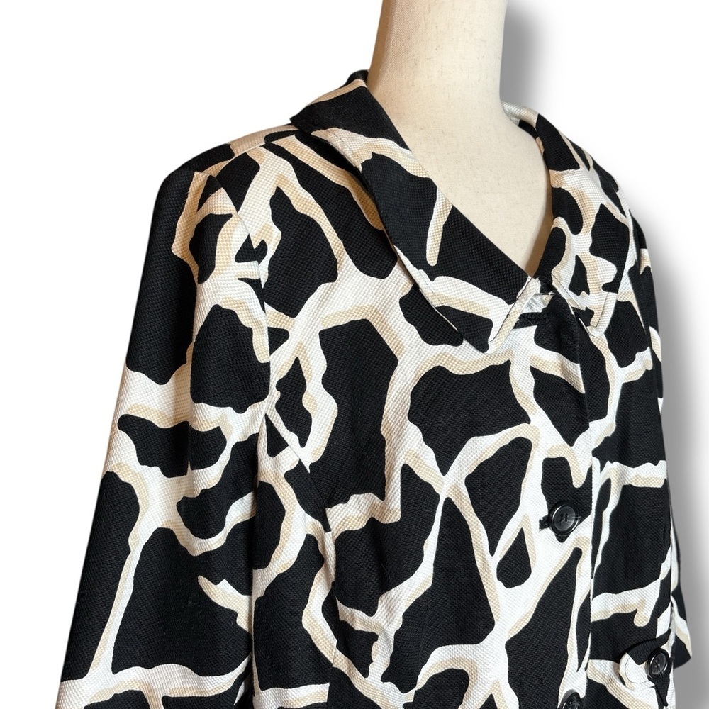 East 5th Canvas Giraffe Print Blazer Size 2X